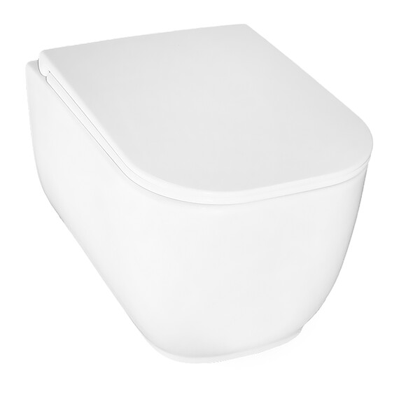 Унитаз подвесной безободковый Azario RIANO AZ-2808E с крышкой микролифт (Система смыва торнадо) фото 3