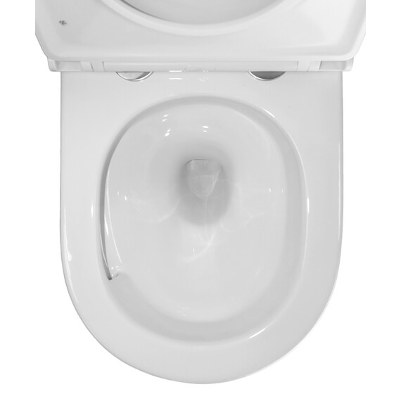 Унитаз подвесной безободковый Azario Terso AZ-092E-UQ3 (система смыва Торнадо) с тонкой крышкой микролифт фото 9