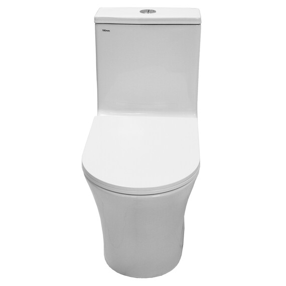 Унитаз-моноблок Azario Vally AZ-80687 с тонкой крышкой микролифт (Система смыва Торнадо) фото 3