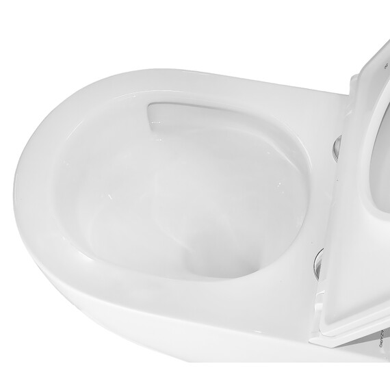 Унитаз подвесной безободковый Azario Terso AZ-092E-UQ3 (система смыва Торнадо) с тонкой крышкой микролифт фото 7