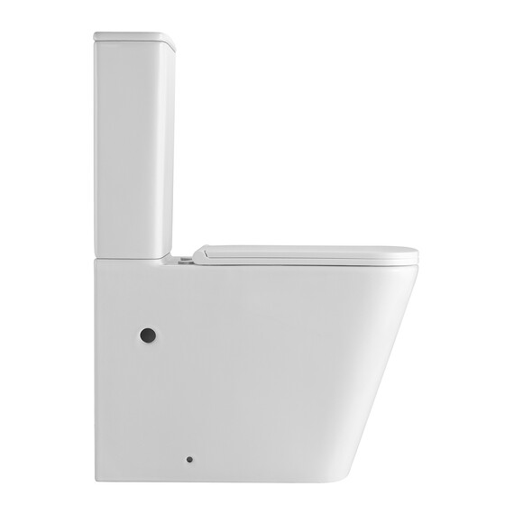 Унитаз-компакт безободковый Azario Terra AZ-6003-A с тонкой крышкой микролифт (Система смыва Торнадо) фото 8