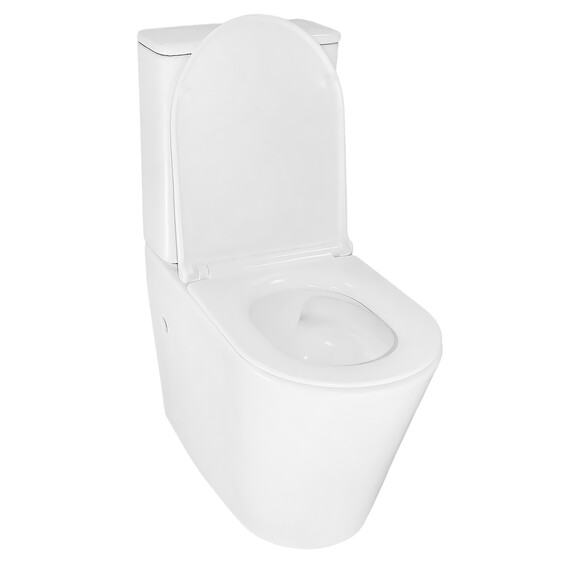 Унитаз-компакт безободковый Azario LANDER AZ-1257A с крышкой микролифт (система смыва Торнадо) фото 3