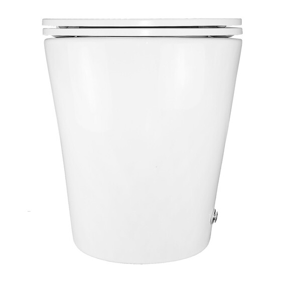 Унитаз приставной импульсный Azario AZ102 с тонкой крышкой микролифт фото 9