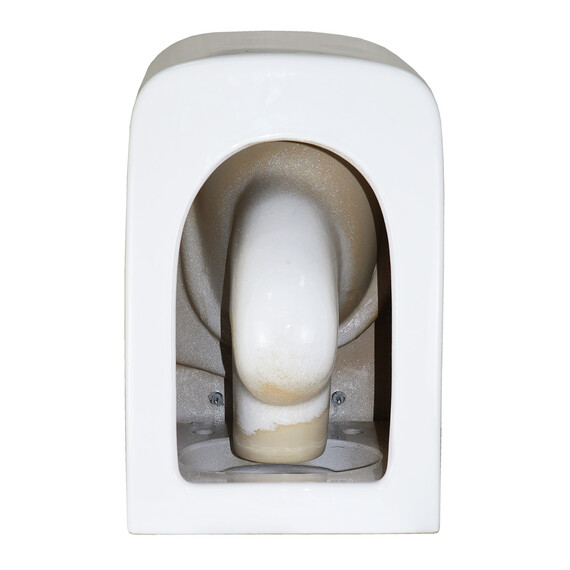 Унитаз подвесной безободковый Azario Cascad AZ-2303-A с тонкой крышкой микролифт (Система смыва Торнадо) фото 15