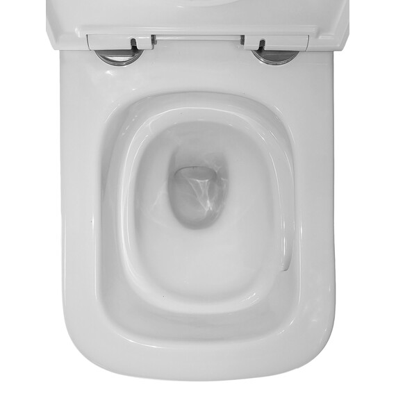 Унитаз подвесной безободковый Azario Legenda AZ-2305-AS с тонкой крышкой микролифт (Система смыва Торнадо) фото 10