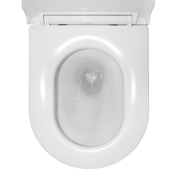 Унитаз-компакт безободковый Azario Margo AZ-2125-UQ1 с крышкой микролифт (система смыва Торнадо) фото 8