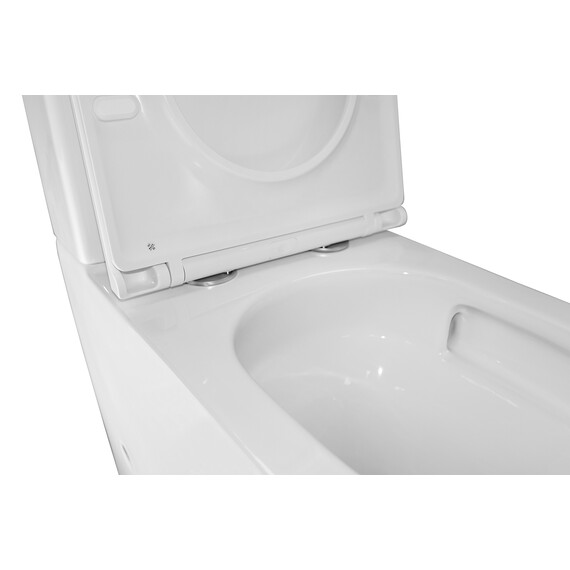 Унитаз-компакт безободковый Azario Margo AZ-2125-UQ1 с крышкой микролифт (система смыва Торнадо) фото 5