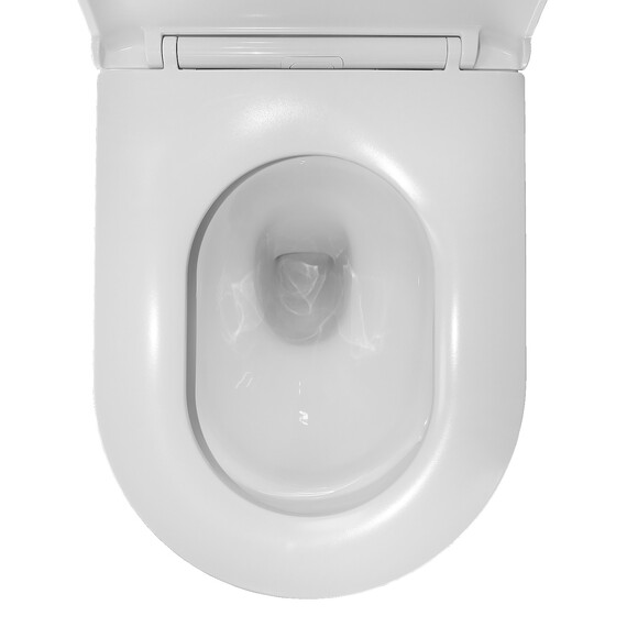 Унитаз подвесной безободковый Azario Eclat AZ-2381-A с тонкой крышкой микролифт (Система смыва Торнадо) фото 11