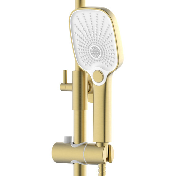 Душевая стойка Azario Lursy AZ-K2349MG, золото матовое фото 3