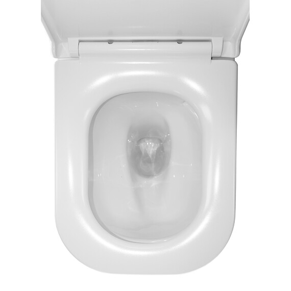 Унитаз-компакт безободковый Azario RIANO AZ-1305A с крышкой микролифт (система смыва Торнадо) фото 8