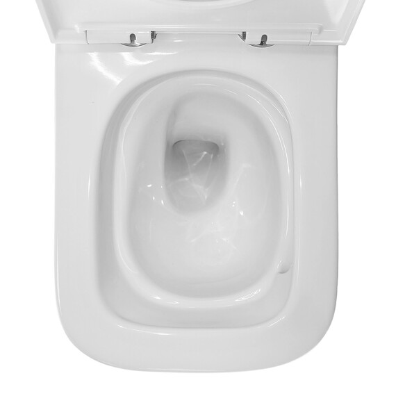 Унитаз подвесной безободковый Azario Cascad AZ-2303-A с тонкой крышкой микролифт (Система смыва Торнадо) фото 9