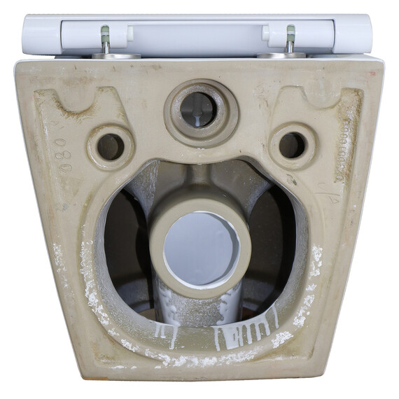 Унитаз подвесной безободковый Azario Geno AZ-2196-D с тонкой крышкой микролифт фото 12