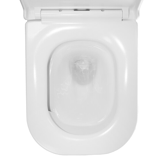 Унитаз подвесной безободковый Azario ESCONDA AZ-2805E с крышкой микролифт (Система смыва торнадо) фото 9