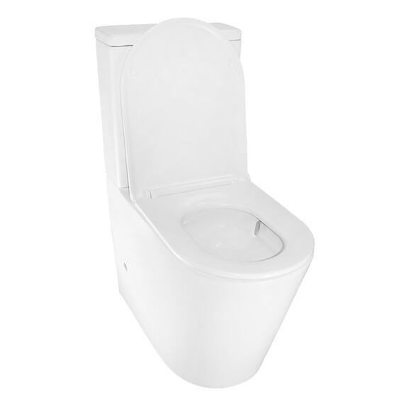 Унитаз-компакт безободковый Azario Margo AZ-2125-UQ1 с крышкой микролифт (система смыва Торнадо) фото 3