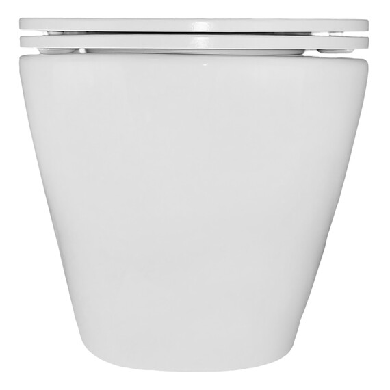 Унитаз подвесной безободковый Azario Eclat AZ-2381-A с тонкой крышкой микролифт (Система смыва Торнадо) фото 13