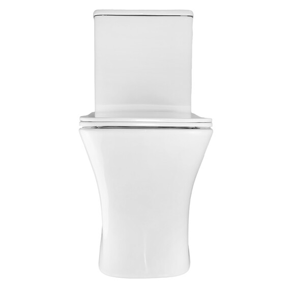 Унитаз-компакт безободковый Azario Kashmir AZ-9143S с тонкой крышкой микролифт фото 13