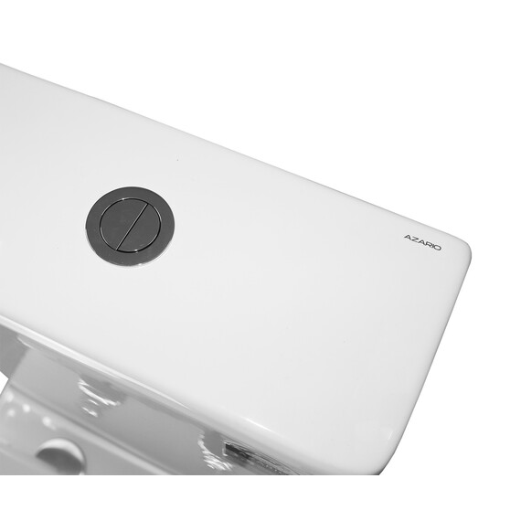 Унитаз-компакт безободковый Azario RIANO AZ-1305A с крышкой микролифт (система смыва Торнадо) фото 10