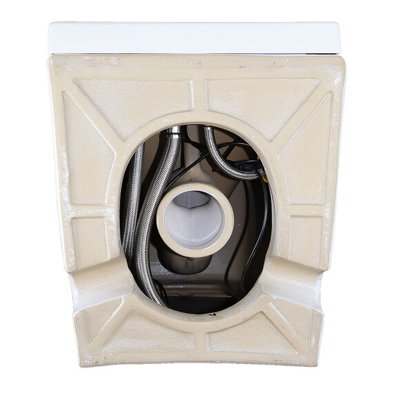 Унитаз приставной импульсный Azario AZ102 с тонкой крышкой микролифт фото 11