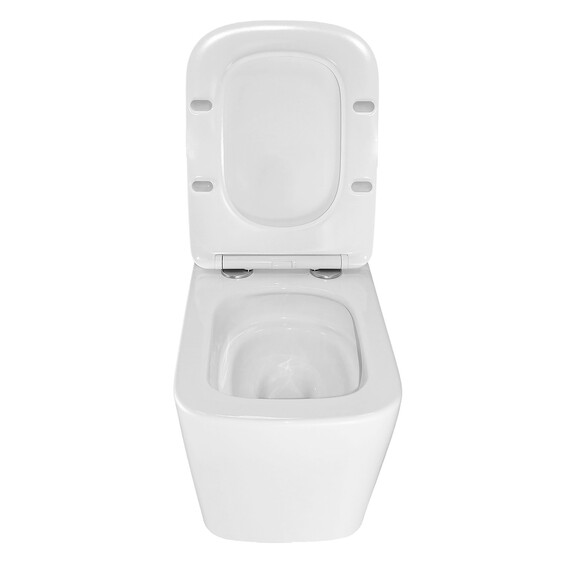 Унитаз подвесной безободковый Azario Cascad M AZ-10002 с тонкой крышкой микролифт (Система смыва Торнадо) фото 6