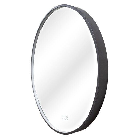 Зеркало Azario Димион 60 см АZ-LED010525 (подсветка, подогрев и сенсорный выключатель) серый матовый фото 2