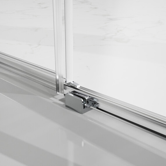 Душевое ограждение Azario SHANGHAI 100x100 см AZ-R43-100-MB-CL, чёрный матовый/прозрачное фото 5