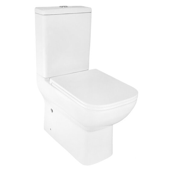 Унитаз-компакт безободковый Azario VARO AZ-2171 с тонкой крышкой микролифт фото 2