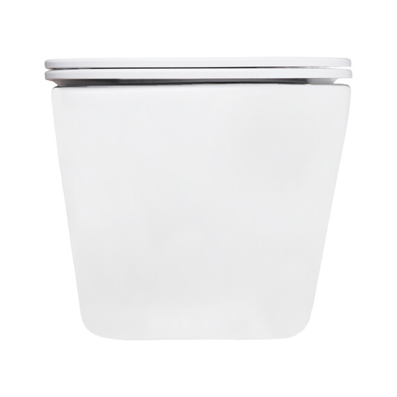 Унитаз подвесной безободковый Azario AIRA AZ-5171T-WHT с тонкой крышкой микролифт (система смыва Торнадо) фото 5