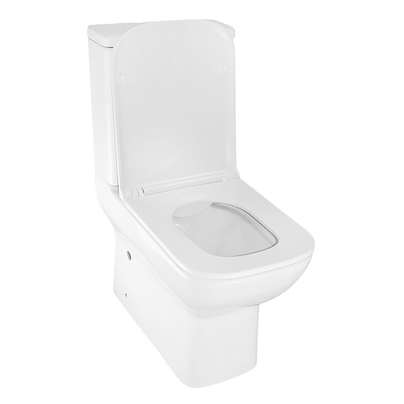 Унитаз-компакт безободковый Azario VARO AZ-2171 с тонкой крышкой микролифт фото 3