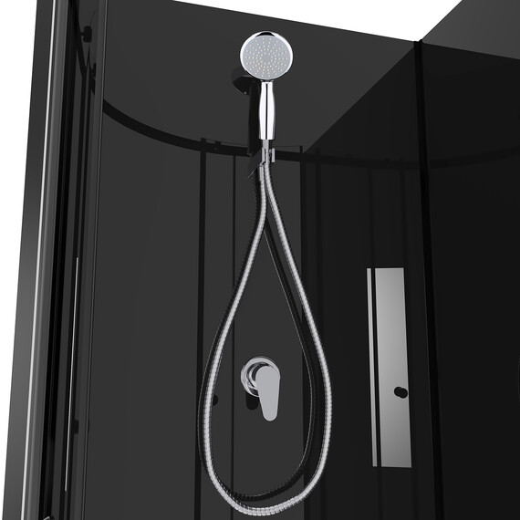Душевая кабина Loranto Neo 90х90 см CS-21801-BP, чёрный/прозрачное фото 6
