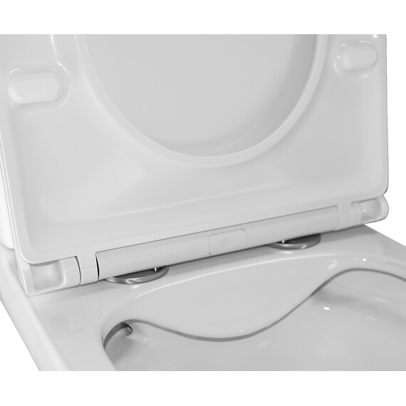 Унитаз-компакт безободковый Azario VARO AZ-2171 с тонкой крышкой микролифт фото 7