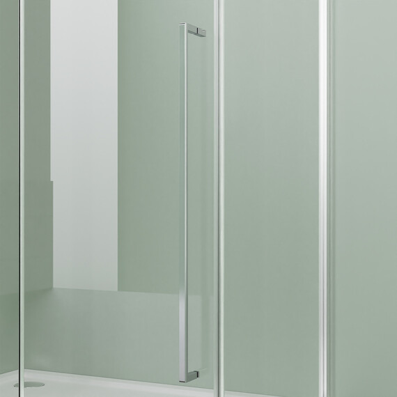 Душевое ограждение Azario MALE 100х100 см AZ-J50-100-MB-CL, чёрный матовый/прозрачное фото 4