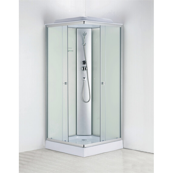 Душевая кабина Loranto 100х100 см CS-992EATM/W-100, хром/матовое фото 2