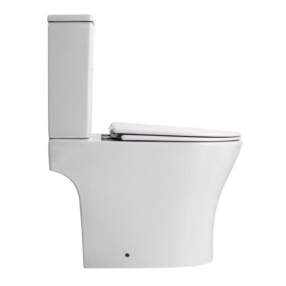 Унитаз-компакт безободковый Azario Reina AZ-2785T с тонким быстросъемным сиденьем микролифт (система смыва Торнадо) фото 10