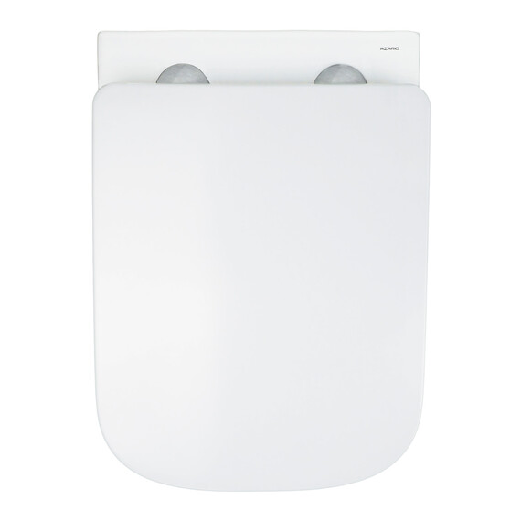 Унитаз подвесной безободковый Azario AIRA AZ-5171T-WHT с тонкой крышкой микролифт (система смыва Торнадо) фото 10