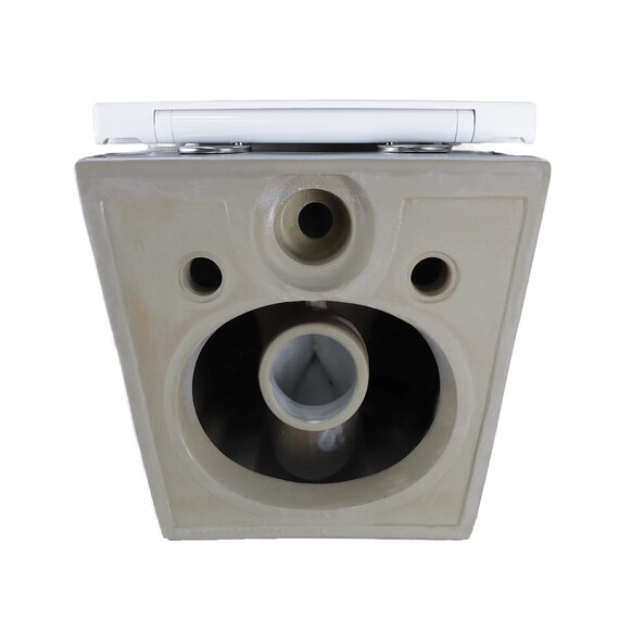 Унитаз подвесной безободковый Azario SONGO AZ-5180T-WHT с тонкой крышкой микролифт (система смыва Торнадо) фото 6