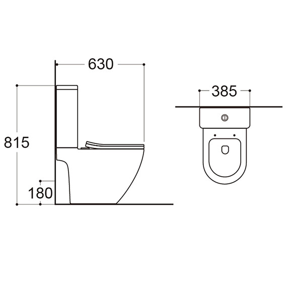Унитаз-компакт безободковый Azario Levita AZ-2903T с тонким быстросъемным сиденьем микролифт (система смыва Торнадо) фото 15