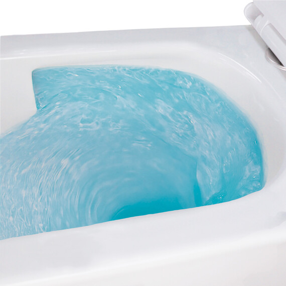 Унитаз подвесной безободковый Azario PACE AZ-5172T-WHT с тонкой крышкой микролифт (система смыва Торнадо) фото 10