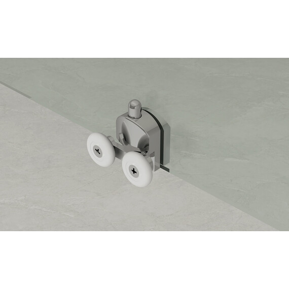 Душевая дверь Loranto 100 см CS-AB03B-100, чёрный матовый/прозрачное фото 3