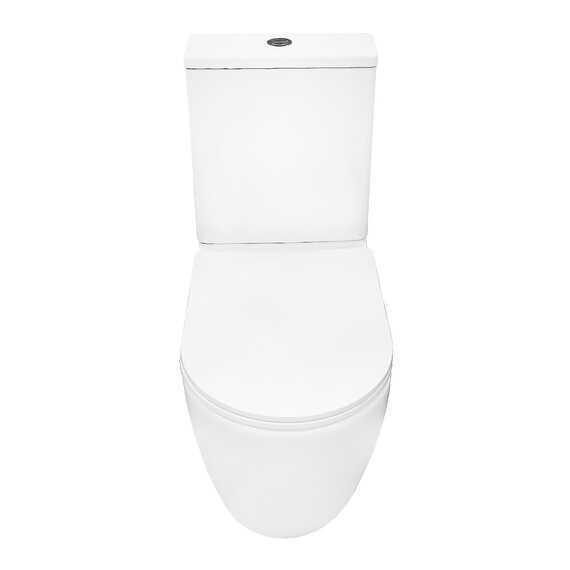 Унитаз-компакт безободковый Azario MIZEN AZ-8300 с тонкой крышкой микролифт (система смыва Торнадо) фото 3