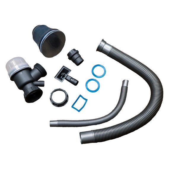 Кухонная мойка Azario Nicole AZG6050H (сифон, дозатор и коландер в комплекте) серая соты фото 6