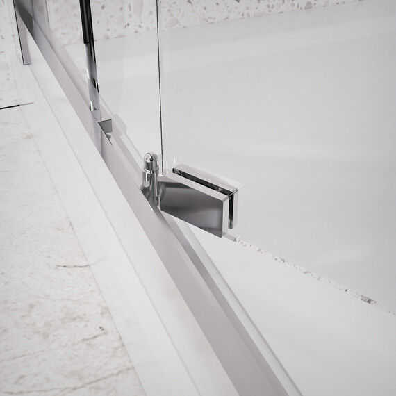 Душевое ограждение Azario Monako 100x100 см AZ-L47-100-MGR-CL, графит матовый/прозрачное фото 7