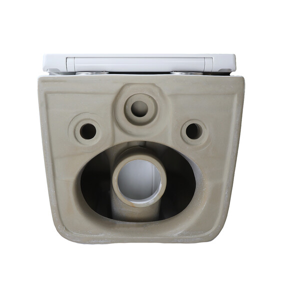 Унитаз подвесной безободковый Azario Bacio AZ-5103T-WHT с тонким быстросъемным сиденьем микролифт (Система смыва торнадо) фото 9