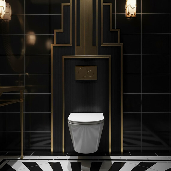 Унитаз подвесной безободковый Azario SONGO AZ-5180T-WHT с тонкой крышкой микролифт (система смыва Торнадо) фото 14