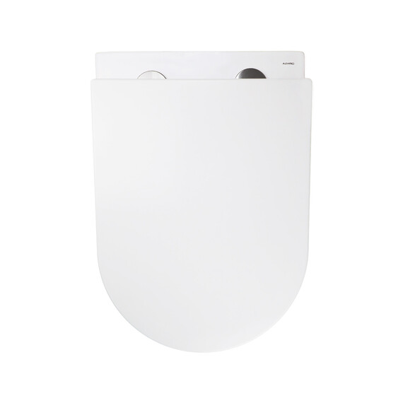 Унитаз подвесной безободковый Azario RUMBA AZ-5175T-WHT с тонкой крышкой микролифт (система смыва Торнадо) фото 6