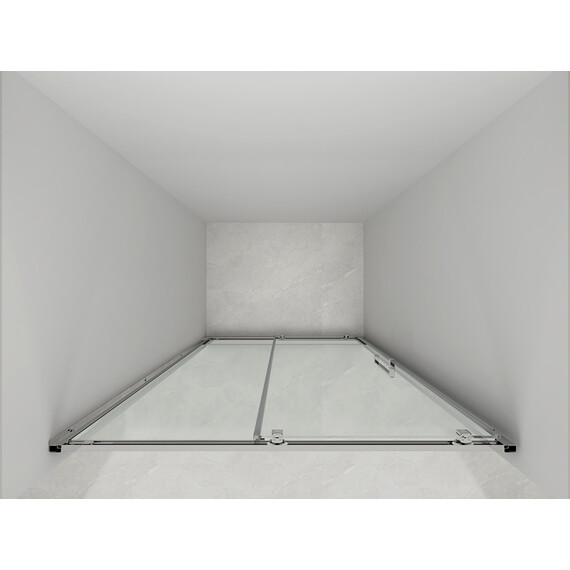 Душевая дверь Loranto 110 см CS-AB03B-110, чёрный матовый/прозрачное фото 4