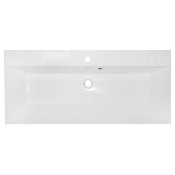 Тумба подвесная с раковиной Azario Velluto 100 см CS00097538, белый матовый фото 7