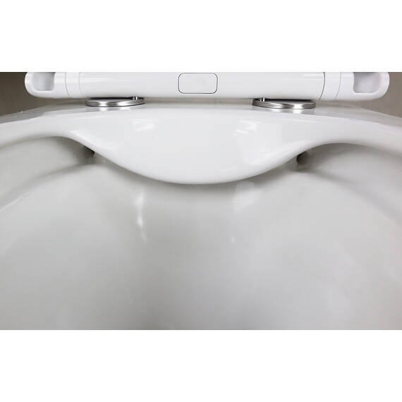 Унитаз подвесной безободковый Azario PRO PRO-0002 с тонкой крышкой микролифт фото 5