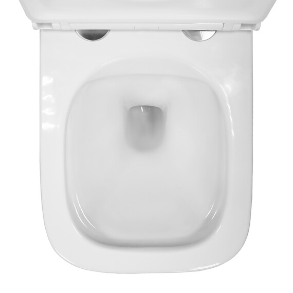 Унитаз подвесной безободковый Azario PRO PRO-0002 с тонкой крышкой микролифт фото 9