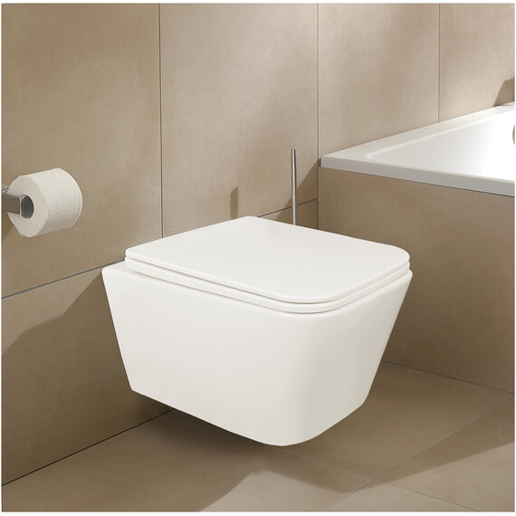 Унитаз подвесной безободковый Azario TALAS AZ-87268 с тонкой крышкой микролифт фото 14