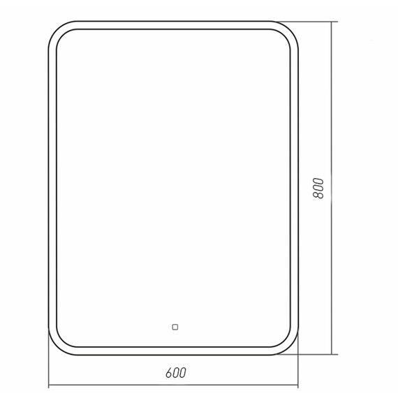 Зеркало Azario Stiv - Lite 60 см LED-00003101 фото 4